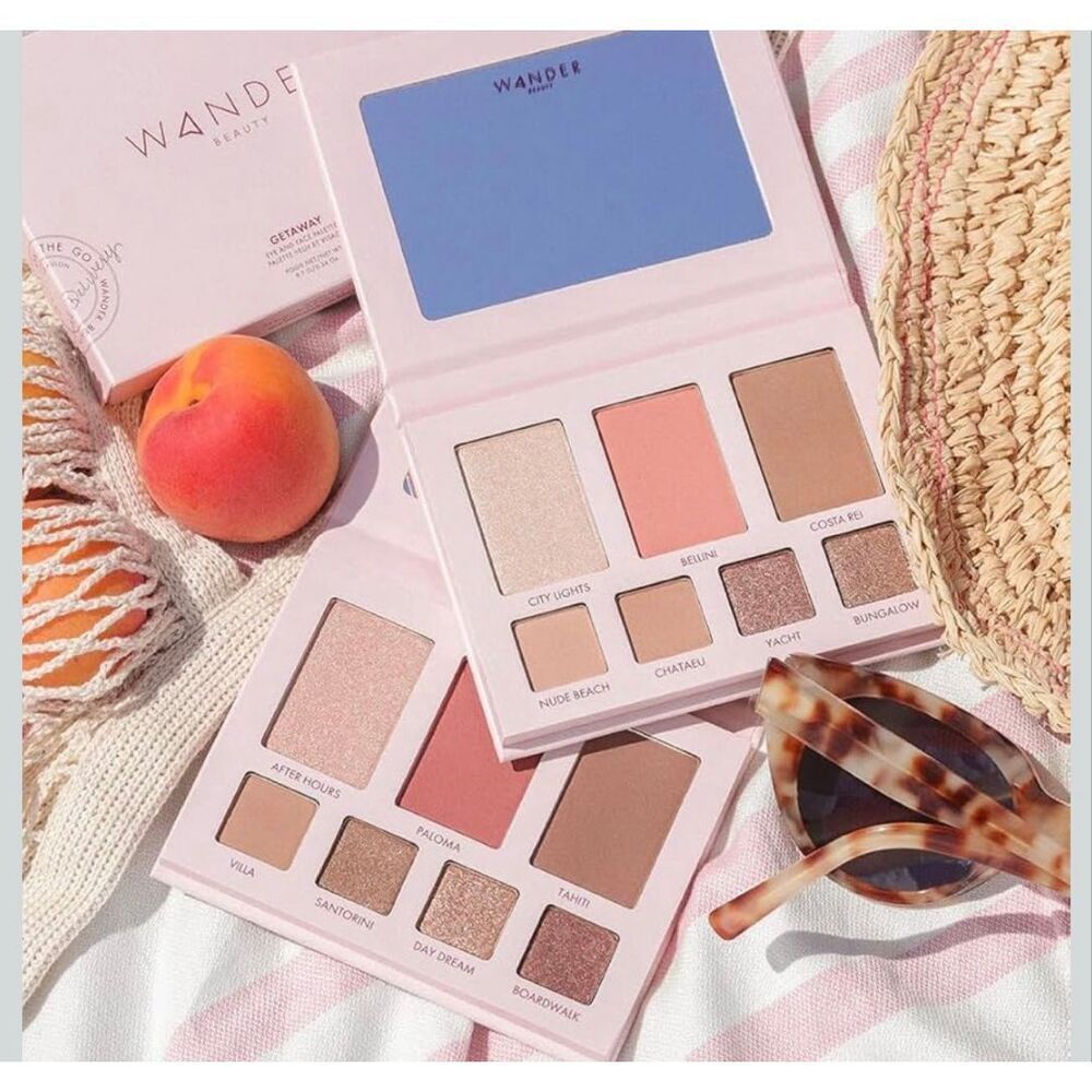 WANDER BEAUTY - Getaway Eye and Face Palette in "Sunkissed" - 7 Neutral Shades - Picture 7 of 15